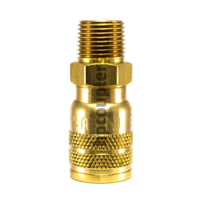 Foster SG3303, 3 Series, Industrial Coupler, Manual, Sleeve Guard, 3/8" Male NPT, Brass