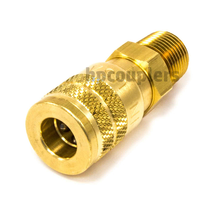 Foster SG3303, 3 Series, Industrial Coupler, Manual, Sleeve Guard, 3/8" Male NPT, Brass