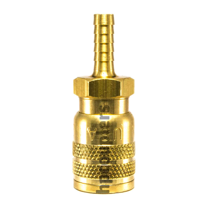 Foster SG3603, 3 Series, Industrial Coupler, Manual, Sleeve Guard, 1/4" Hose Barb, Brass
