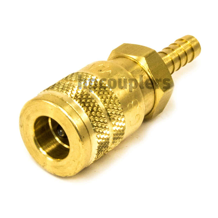 Foster SG3603, 3 Series, Industrial Coupler, Manual, Sleeve Guard, 1/4" Hose Barb, Brass