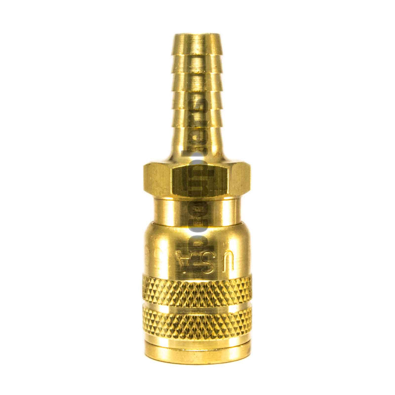 Foster SG3703, 3 Series, Industrial Coupler, Manual, Sleeve Guard, 3/8" Hose Barb, Brass