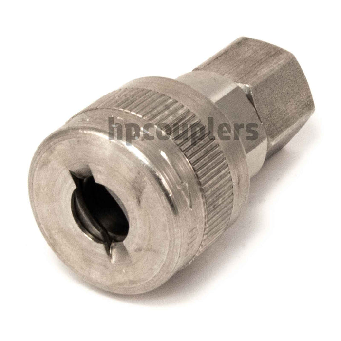 Foster SHD3003S/S, SHD Series, Schrader Coupler, Automatic 1/4" Female NPT, Stainless Steel