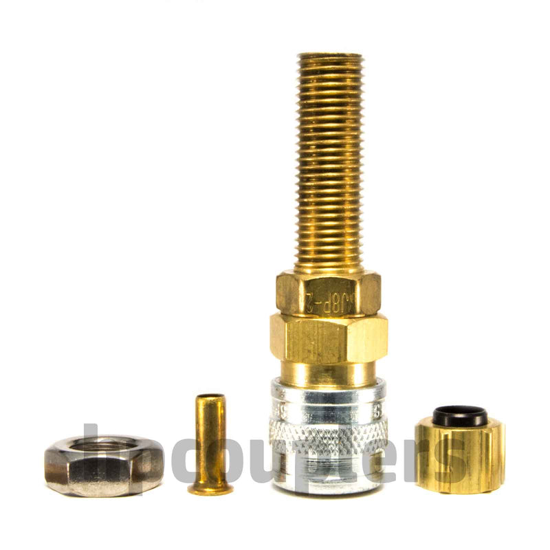 Foster SJ8P-2, 1/8" Coupler x .170" x 1/4" Plastic Tube