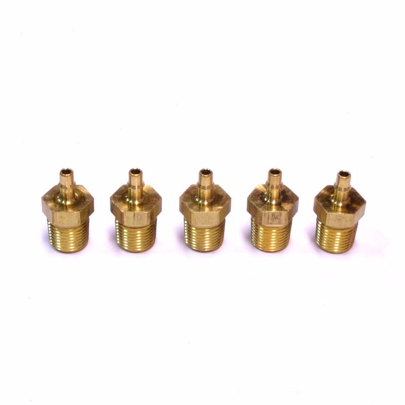 MEM-CO 1/8 B3 Male Pipe NPT Mini Barb Tube Fittings (5pcs)