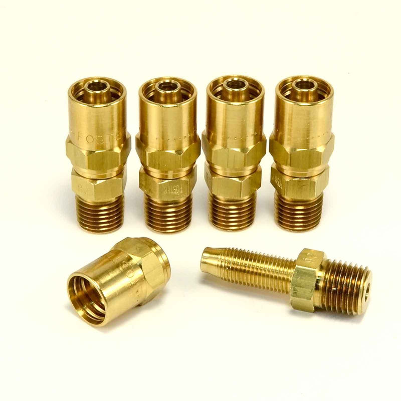 Reusable Hose Barb Set 1/4" NPT - 1/4" ID X 1/2" OD hose - Air Hose FIttings