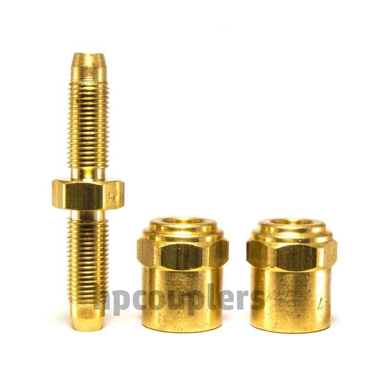 Reusable Hose Barb - 1/4" ID X 5/8" OD Hose - USA MADE Air Hose Fittings Brass
