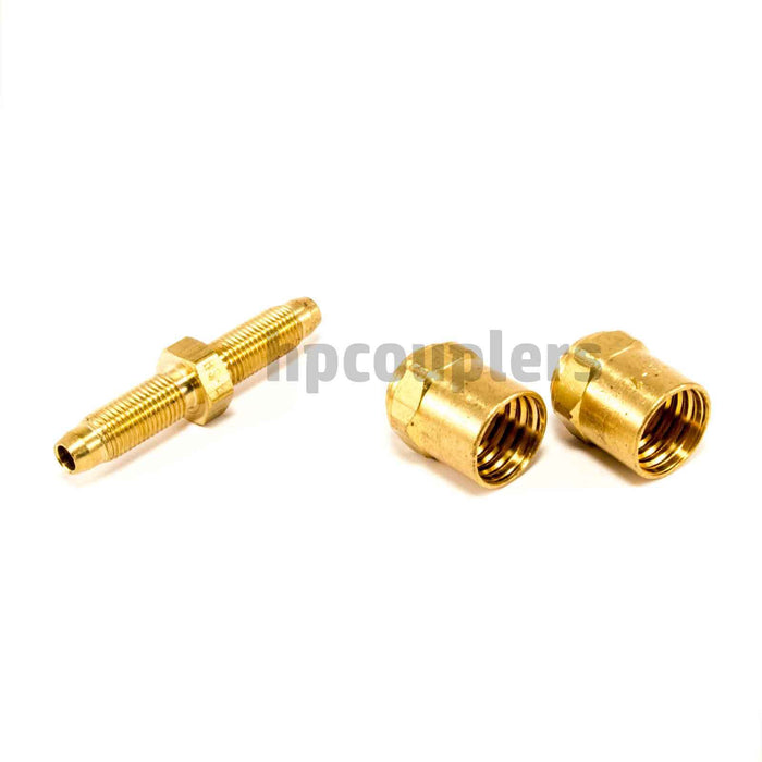 Reusable Hose Barb - 1/4" ID X 5/8" OD Hose - USA MADE Air Hose Fittings Brass