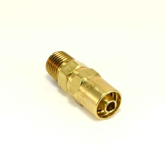 Reusable Hose Barb - 1/4" NPT X 1/4" ID - 9/16" OD hose - Air Hose FIttings