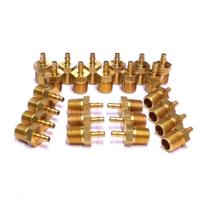 MEM-CO 1/8 B3 Male Pipe NPT Mini Barb Tube Fittings (25pcs)