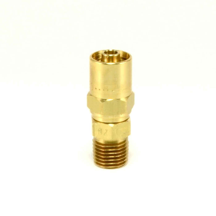 Reusable Hose Barb - 1/4" NPT X 1/4" ID - 1/2" OD hose - Air Hose FIttings