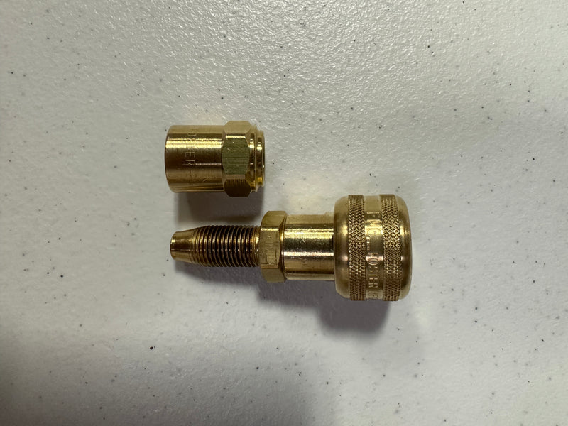 Foster FMSD9-3 Reusable Hose Barb - 1/4" Body Coupler X 3/8" ID - 11/16" OD Air Fittings